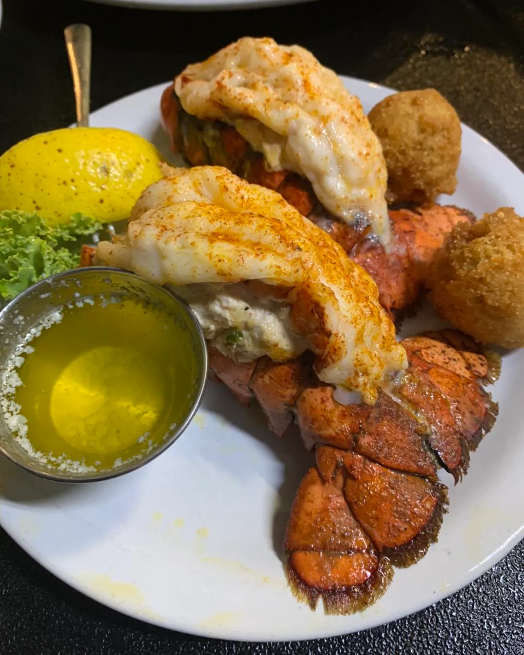 Lobster dinner at Harry's Old Place in Winter Haven, FL